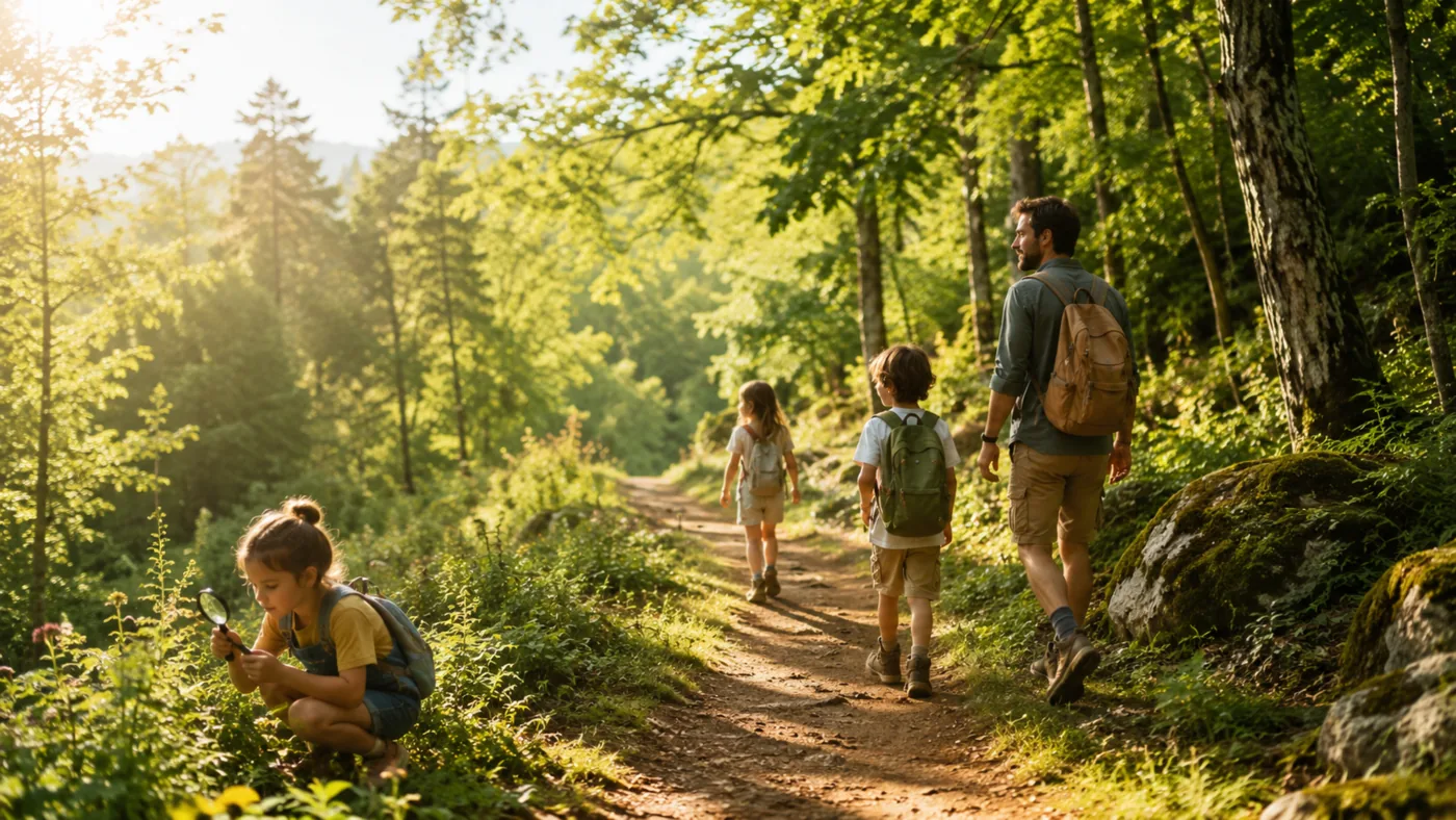 Balade et sortie en forêt en famille au Luxembourg