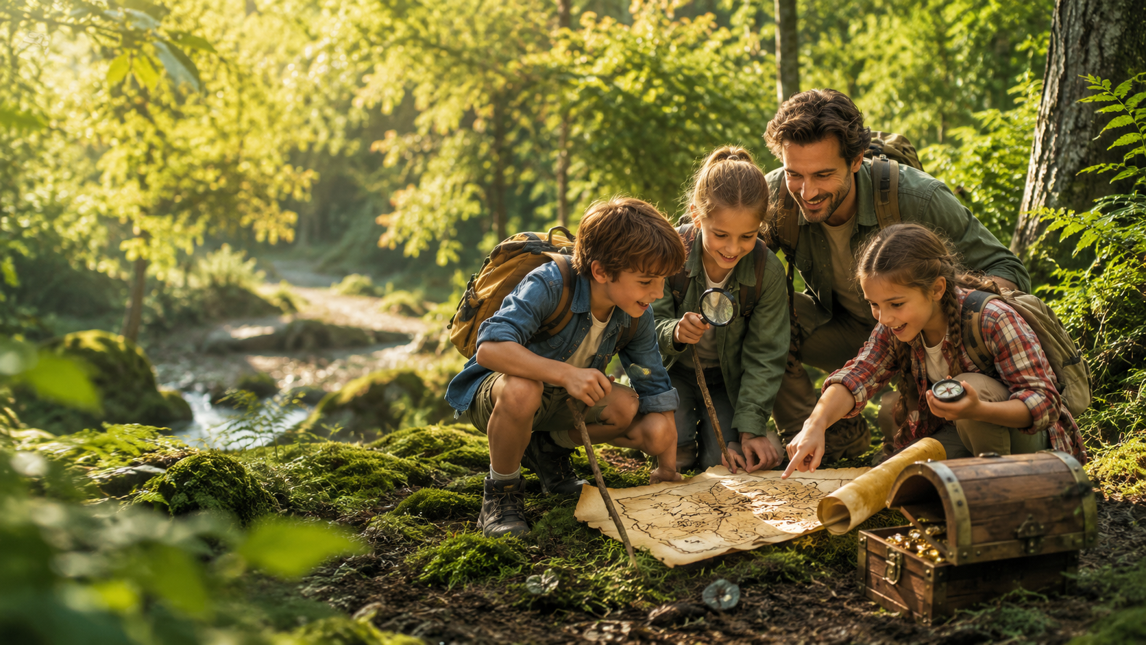 Chasse au trésor dans les forêts du Luxembourg pour enfants et familles